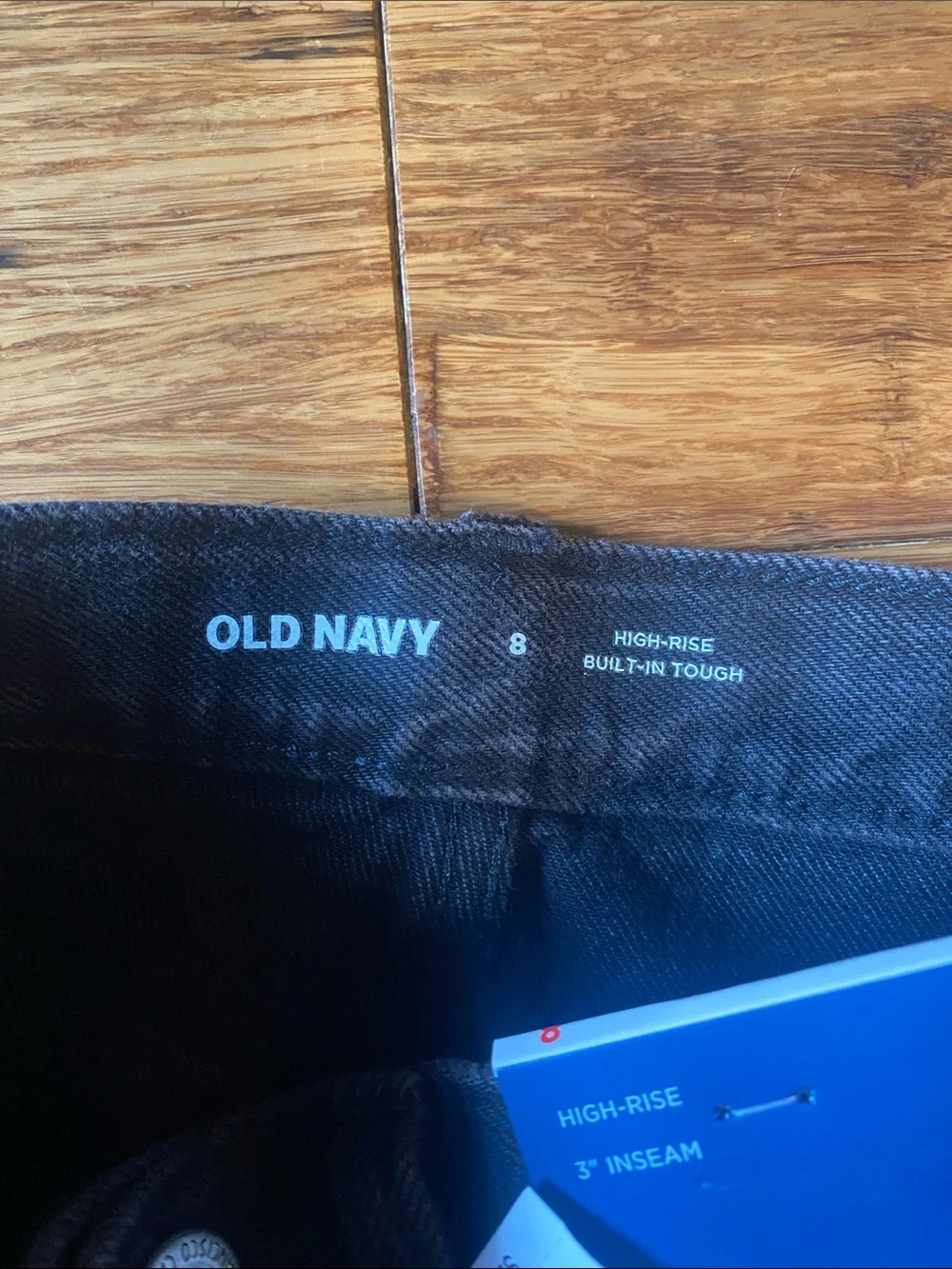 Old Navy Black Distressed Denim Shorts
